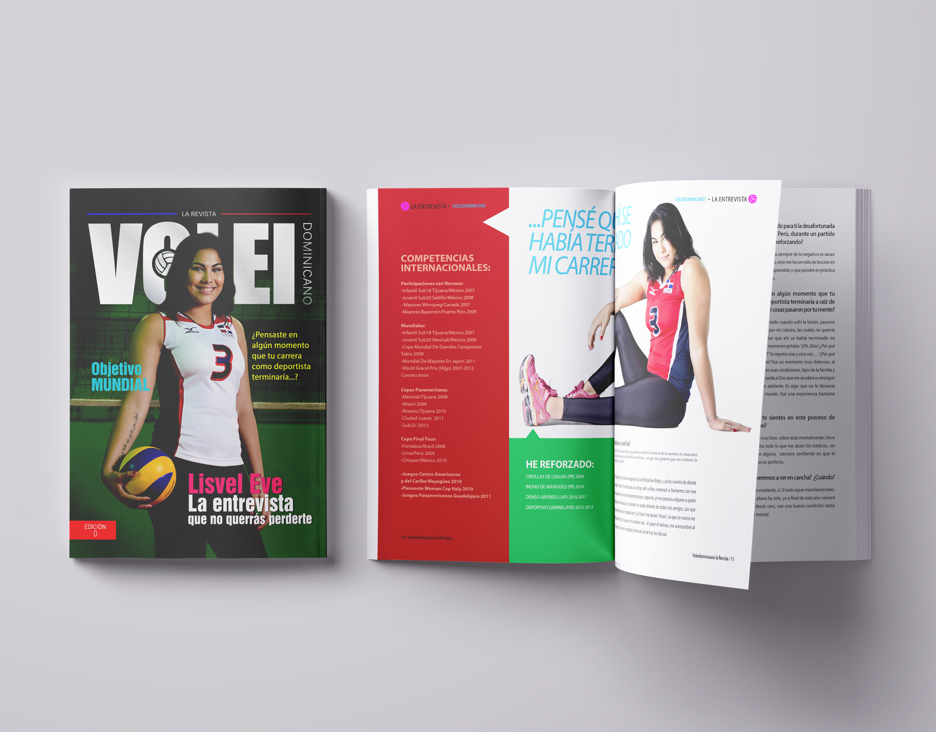 Diseño y Diagramación “Revista Voleibol Dominicana” | Cliente: Voleidominicano